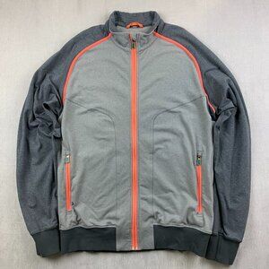 Lululemon Mens Sweater XL Gray Colorblock Full Zip Track Jacket Stretch Pockets